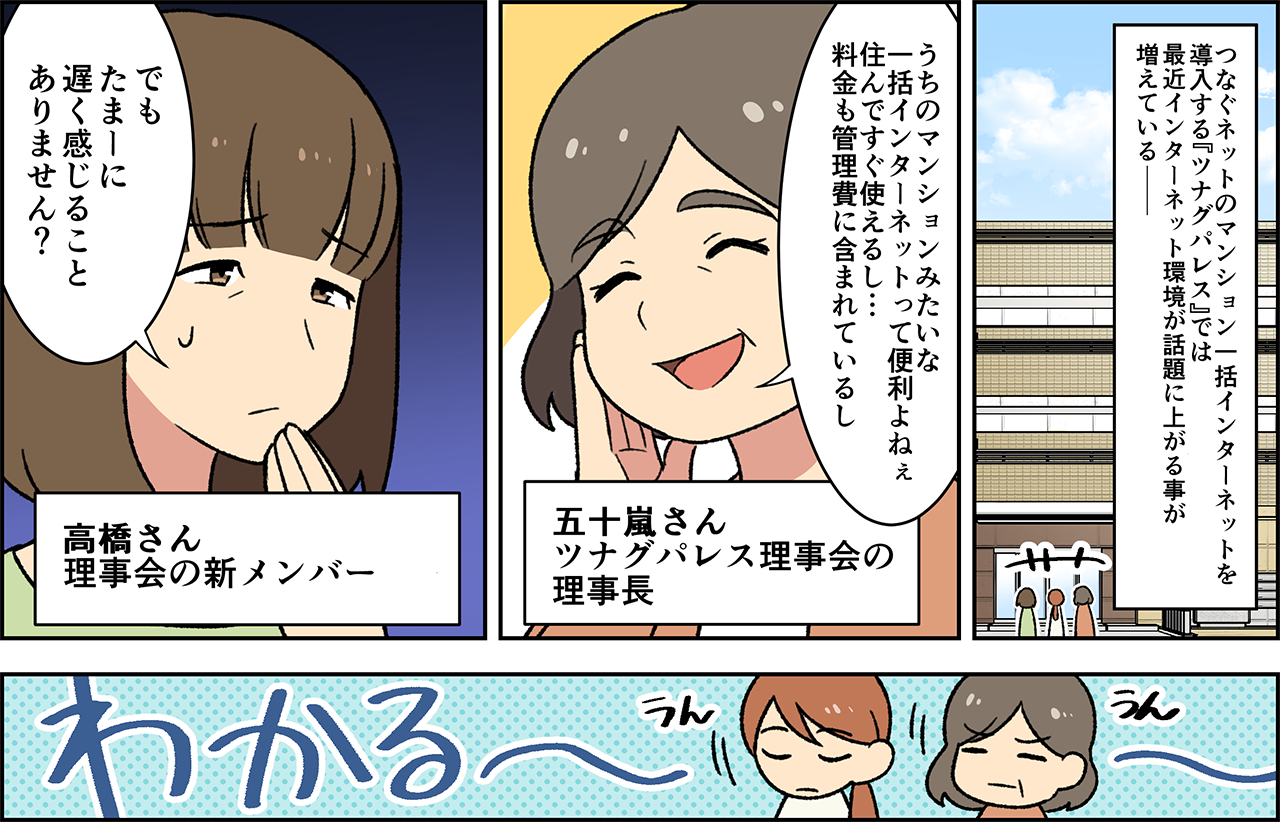 Connectixコミックサムネイル マンションのネットが遅いことも